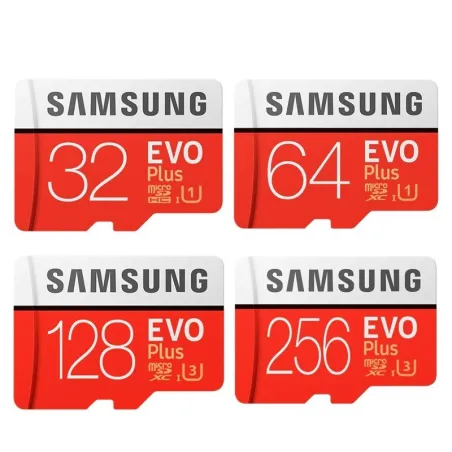 Samsung EVO Plus - memory card - micro SD - class 10 - U3 - TF - 32GB / 64GB / 128GB / 256GB