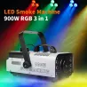 900W - machine à fumée avec LED - sans fil - avec télécommande