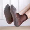 Zachte sokken - met antislip onderkant - transparante dunne zijdeDames mode
