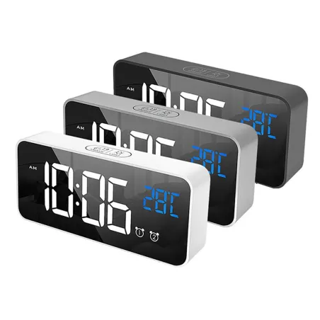 LED -musik väckarklocka - USB - ljudaktiverad - med snooze -funktion