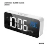 LED music alarm clock - USB - sound-activated - with snooze function