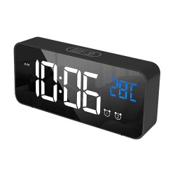 LED music alarm clock - USB - sound-activated - with snooze function