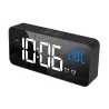 Réveil musical LED - USB - activé par le son - avec fonction snooze