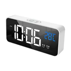 LED music alarm clock - USB - sound-activated - with snooze function
