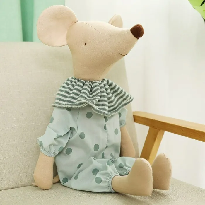 Maus im Pyjama - Stofftier / Puppe