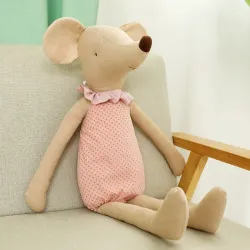Maus im Pyjama - Stofftier / Puppe