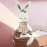 Kaninchen im karierten Kleid - Stofftier / Puppe
