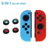 Silikonowe etui na kontroler Nintendo Switch - 6 w 1 - z nakładką na kciuk - nadruk pazura kotaSwitch