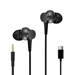 Oryginalny Xiaomi Piston 3 Mi Fresh - słuchawki douszne - z mikrofonem - 3,5 mm - USB typ CSłuchawki