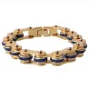 Motorketting - armband - met kristallen - unisexArmbanden