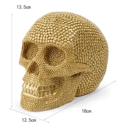 Gouden schedel - harsbeeld - Halloween-decoratieHalloween & feest