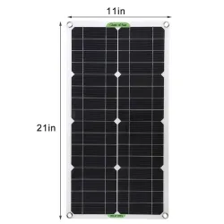 Solarpanel-Kit - Ladegerät - Dual-USB - 250 W - mit Controller - für Auto / Yacht / Smartphones