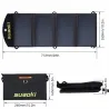 Panel słoneczny - ładowarka baterii - składany - wodoodporny - podwójny USB 5V/2,1A - 25WŁadowarki