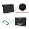 CargadoresPanel solar - cargador de batería - plegable - impermeable - dual 5V/2.1A USB - 25W