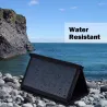 Solpanel - batteriladdare - hopfällbar - vattentät - dubbla 5V/2.1A USB - 25W