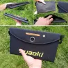 Solpanel - batteriladdare - hopfällbar - vattentät - dubbla 5V/2.1A USB - 25W