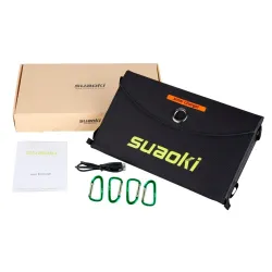CargadoresPanel solar - cargador de batería - plegable - impermeable - dual 5V/2.1A USB - 25W