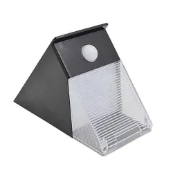Applique solaire triangulaire - avec détecteur de mouvement PIR - 12 LED