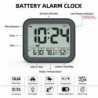 Digital alarm clock - dual smart alarm - with workdays / weekends setting / snooze - battery operated