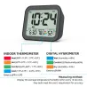 Digital alarm clock - dual smart alarm - with workdays / weekends setting / snooze - battery operated