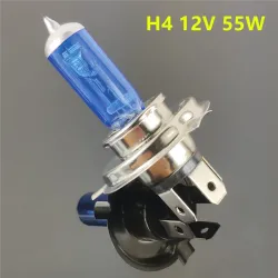 Car halogen bulb - super white - H1 / H3 / H4 / H7 / H8 - 55W / 100W