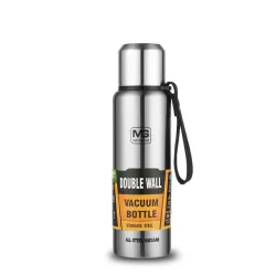 Vacuüm thermoskan - met riem / zak - dubbelwandig - RVS - 500ml - 750ml - 1000ml - 1500mlThermosflessen