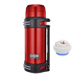 Vacuum thermos - with strap - stainless steel - large capacity - 1200L - 1600L - 2000L
