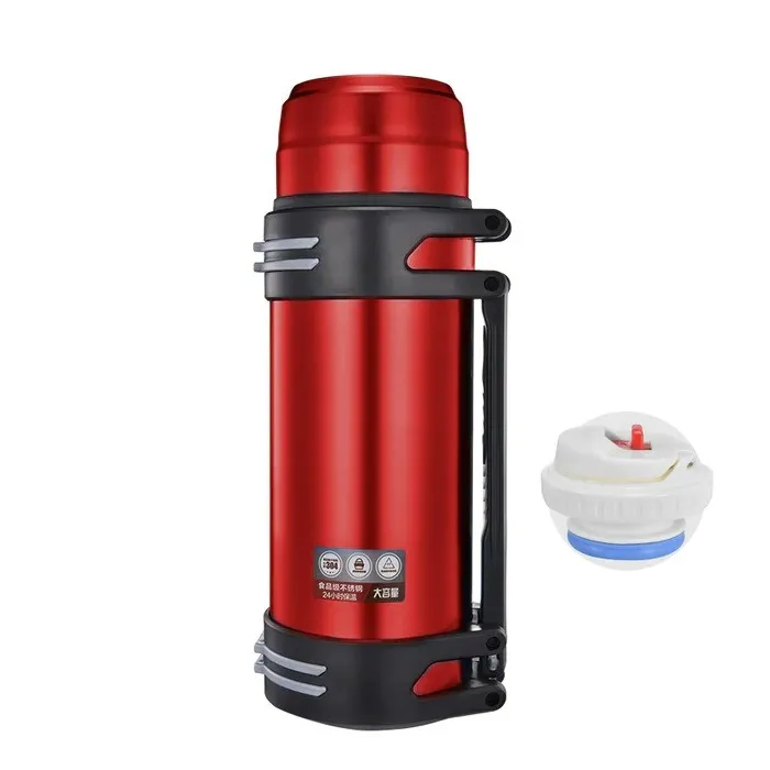 Thermos with strap -stainless steel - portable - outdoor travel Insulated