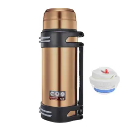 Vacuum thermos - with strap - stainless steel - large capacity - 1200L - 1600L - 2000L