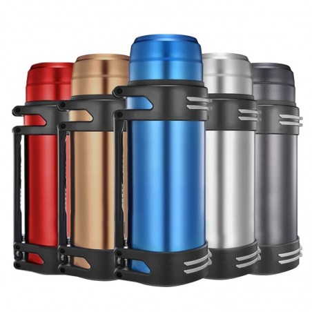 Vacuum thermos - with strap - stainless steel - large capacity - 1200L - 1600L - 2000L