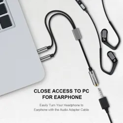 Kabel AUX Y - rozdzielacz audio - 3,5 mm - żeński do 2 męskiRozgałęźniki