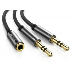 AUX-kabel Y - audiosplitter - 3,5 mm - vrouwelijk naar 2 mannelijkSplitters