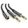 Kabel AUX Y - rozdzielacz audio - 3,5 mm - żeński do 2 męskiRozgałęźniki