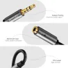 Rozdzielacz słuchawkowy - kabel AUX - jack 3,5 mm - męski do 2 żeński - do PC / MP3Kable
