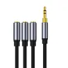 DivisorAudio splitter - 3 female to 1 male - 3.5mm jack - iPhone / Samsung / MP3 player