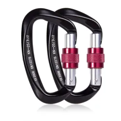 25KN Karabiner - mit Schraubverschluss - zum Wandern / Klettern / Camping