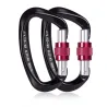 25KN Karabiner - mit Schraubverschluss - zum Wandern / Klettern / Camping