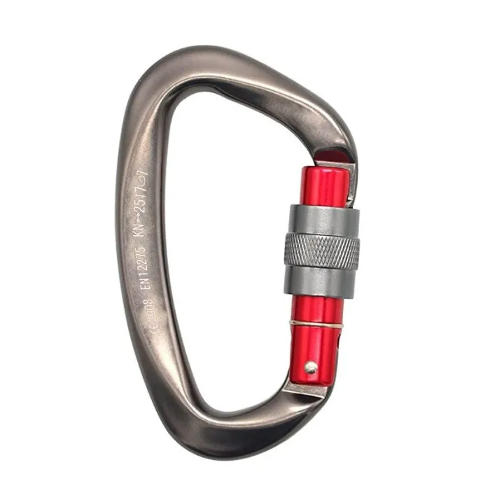 25KN Karabiner - mit Schraubverschluss - zum Wandern / Klettern / Camping