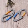 8-shaped carabiner clip - for hiking / camping
