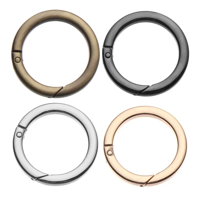 Veer O-ring gesp - ronde drukknop - haak - karabijnhaak - 19mm - 25mm - 32mm - 38mmSleutelhangers