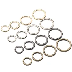 Veer O-ring gesp - ronde drukknop - haak - karabijnhaak - 19mm - 25mm - 32mm - 38mmSleutelhangers