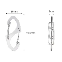 Buckle key ring carabiner - steel - multi function indoor domestic - outdoor recreation
