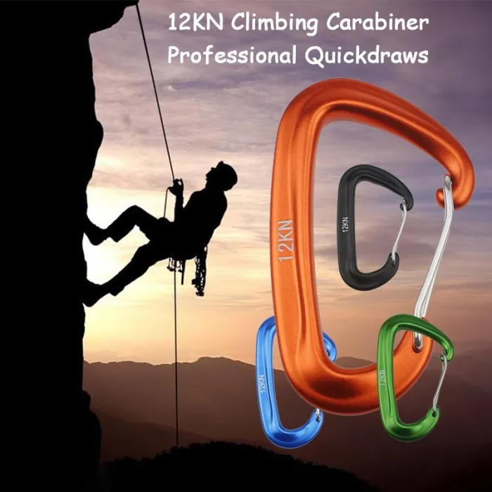 12KN climbing carabiner - with safety lock - climbing equipment