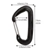 12KN Kletterkarabiner - mit Sicherheitsschloss - Kletterausrüstung