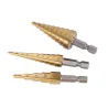 HSS titanium boor - 4-12mm / 4-20mm / 4-32mm - voor metaal / hout zagen - 3 stuksBits & boren
