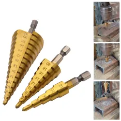 HSS titanium boor - 4-12mm / 4-20mm / 4-32mm - voor metaal / hout zagen - 3 stuksBits & boren