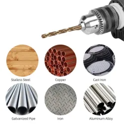 HSS-Spiralbohrersatz - 1 mm / 1,5 mm / 2 mm / 2,5 mm / 3 mm - 100 - 200 Stück