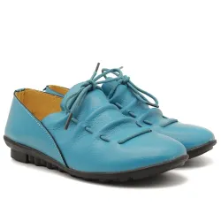ZapatosPleated leather flat shoes
