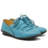ZapatosPleated leather flat shoes