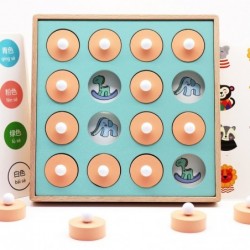 Memory matching - kid's chess - educational - wooden games